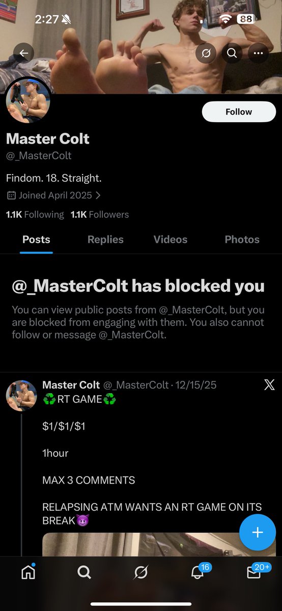 MasterCannyon's tweet photo. Hey subs i’m back and i got informed someone has been impersonating me for awhile now. No one believe this and everyone report this account @_MasterColt https://t.co/GP81R42bYt