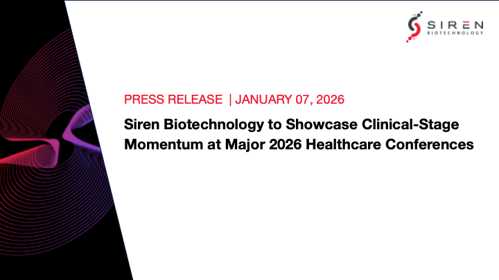 Siren Biotechnology, Inc. tweet media