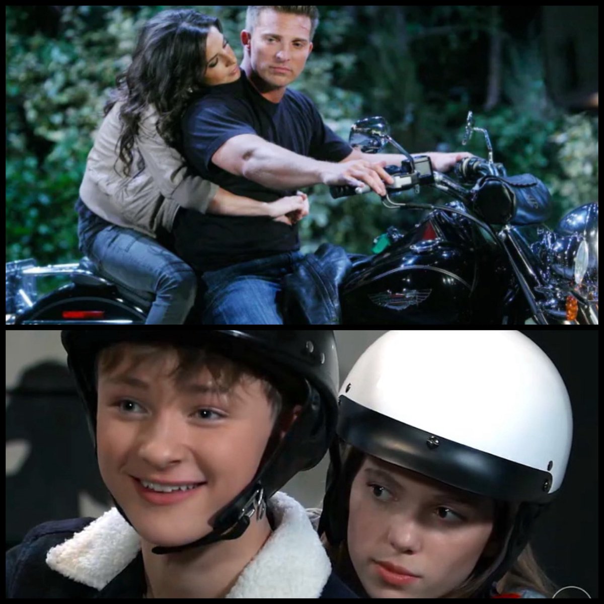 Our #JaSam baby on his 1st motorcycle 🏍️ the feels man 🥺 #GH