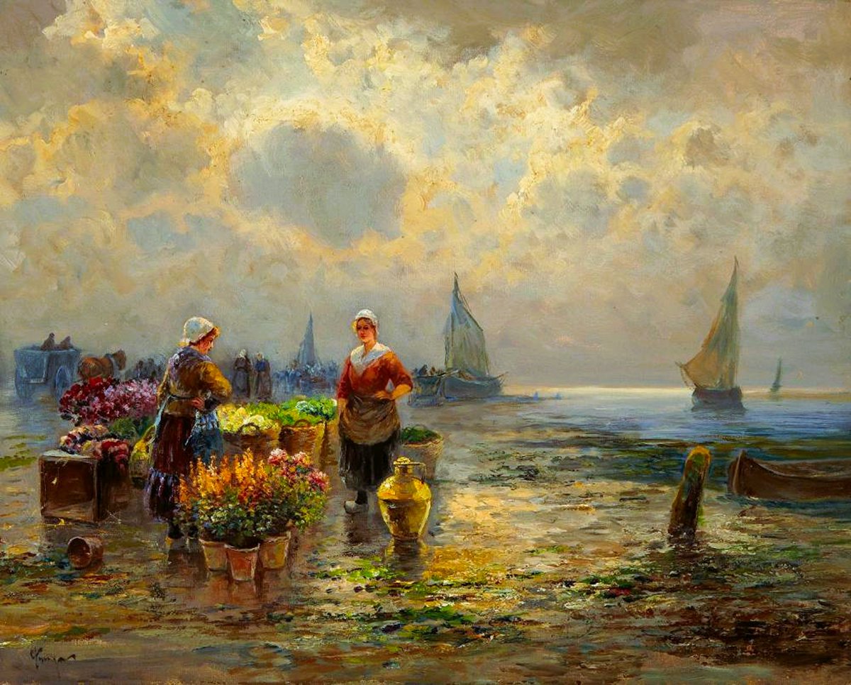 gjeni_u's tweet photo. Gustav Prucha,  1875 - 1952,  Austrian painter;  On the French Coast https://t.co/lYRKyD8yzr