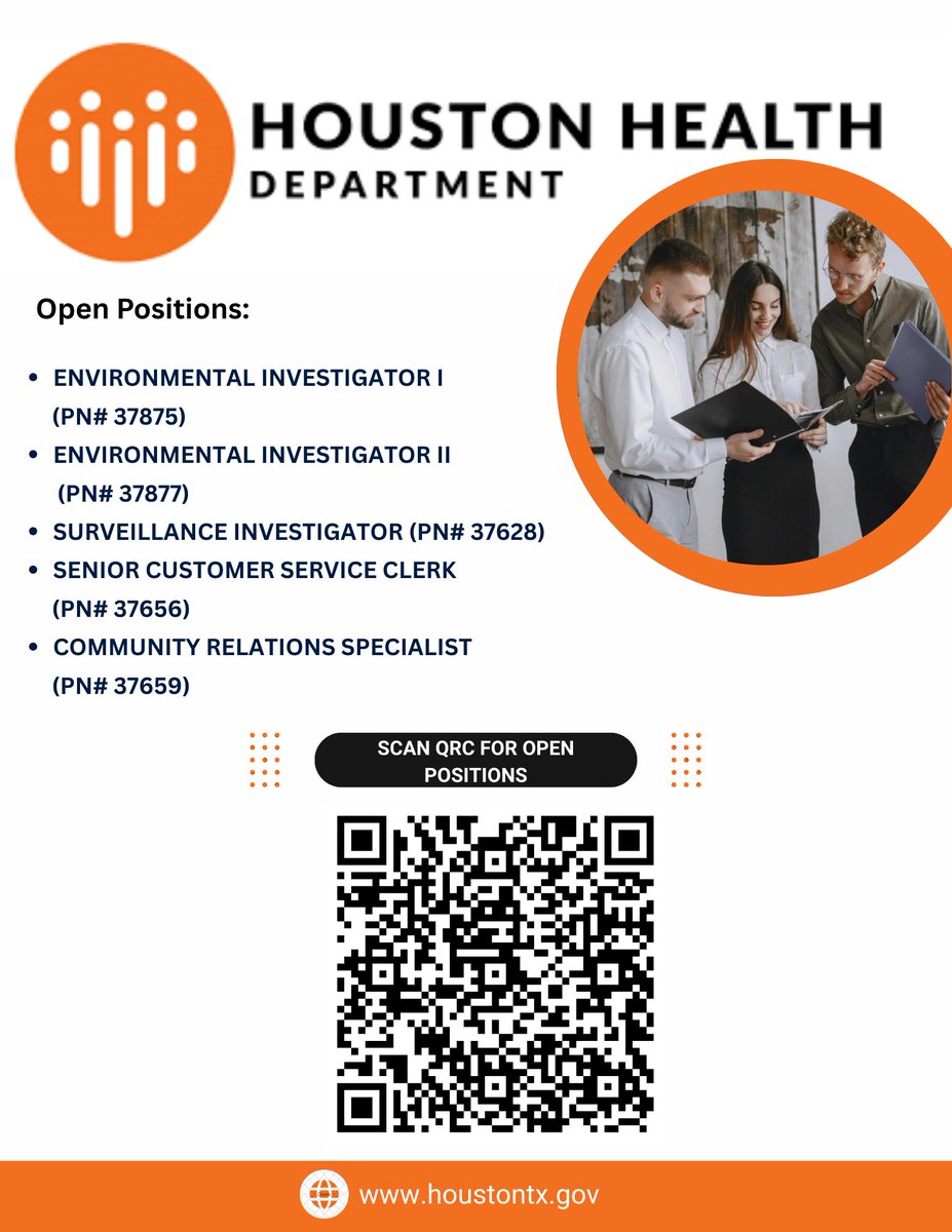If you're ready to contribute to public health and serve the people of Houston, we want to hear from you! Apply now and help us spread the word by sharing this post with your network. ayrs.io/oVF5Sa
