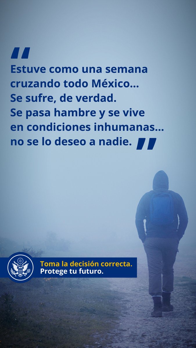 Nadie debería arriesgar su vida en rutas peligrosas ni quedar en manos de traficantes o estafadores. Si tú o alguien que quieres está considerando ese camino, infórmense bien y piensen primero en su seguridad y su bienestar.
✅ Toma una decisión que proteja tu futuro: busca