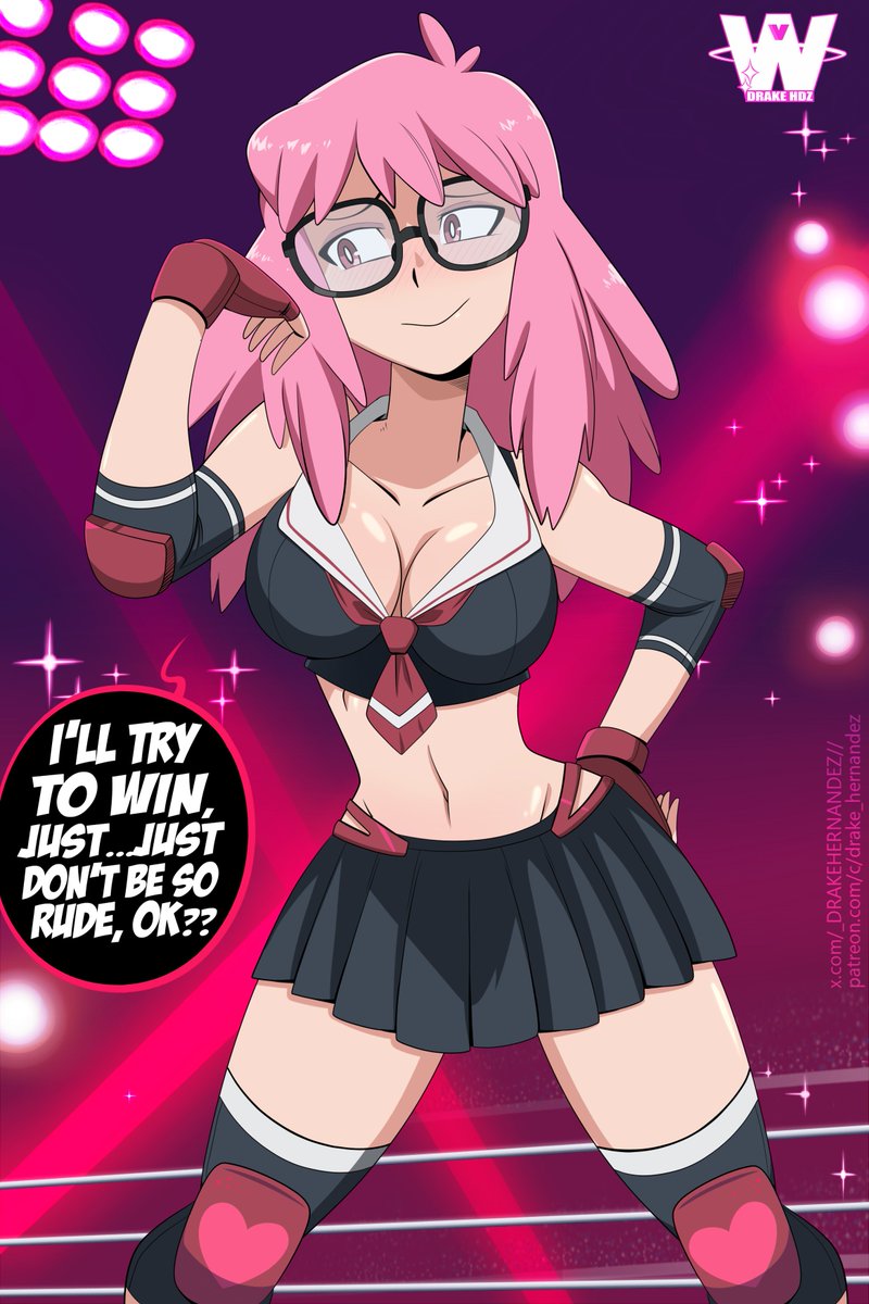 _DRAKEHERNANDEZ's tweet photo. Who is the new pink-haired #wrestler who stepped into the ring and is definitely not the Vigilante Pop☆Step??!! -That’s right, her name is #KazuhoHaneyama and she is Ready to Rumble!!! 💗🔥
#myheroacademiavigilantes #popstep #MhaVigilanteSeason2 #mhavigilantes https://t.co/DGViMz58XV