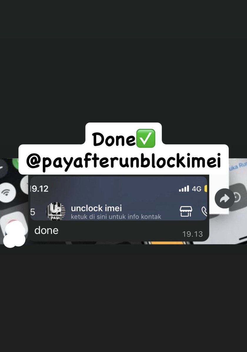 PAUIIMEI's tweet image. Bismillah,semoga hari ini lancar orderan,Yuk unblock unlock imei kalian sekarang sebelum harga naik guys,buruan klik wa kita yah💕

TRY ONLY:180.000
3 BULAN:265.000🤗
BEACUKAI: 720.000🤗

PROSES CEPAT DAN BERGARANSI 90 HARI💝
WA ADMIN💖:
wa.me/+6289525392822