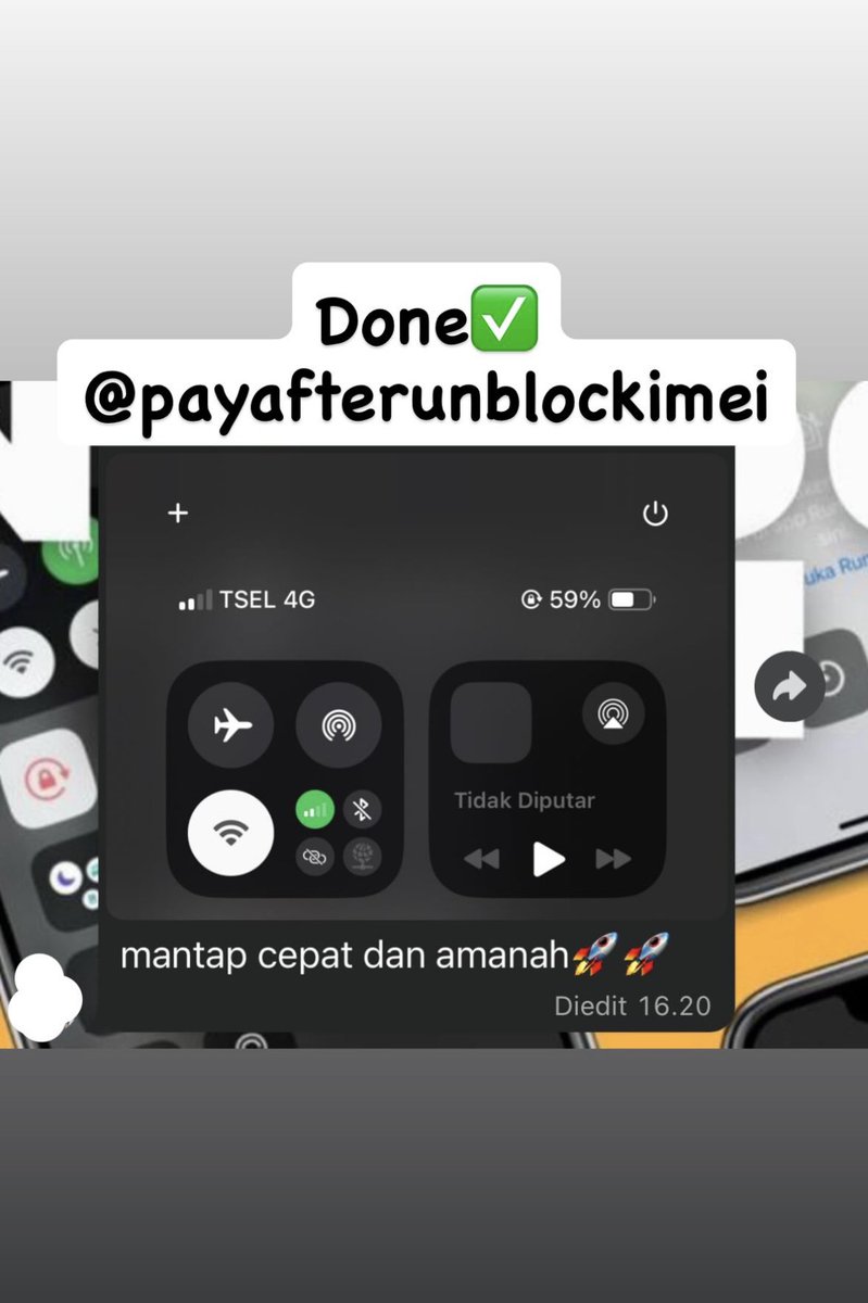 PAUIIMEI's tweet image. Bismillah,semoga hari ini lancar orderan,Yuk unblock unlock imei kalian sekarang sebelum harga naik guys,buruan klik wa kita yah💕

TRY ONLY:180.000
3 BULAN:265.000🤗
BEACUKAI: 720.000🤗

PROSES CEPAT DAN BERGARANSI 90 HARI💝
WA ADMIN💖:
wa.me/+6289525392822