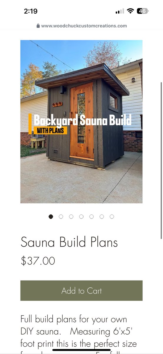TannerBuilds's tweet image. This guy made a simple sauna plan and sells it for people who have no idea where to begin. He said he’s sold over 100 plans so far. Easy $3700 and going to keep on paying over time 💰