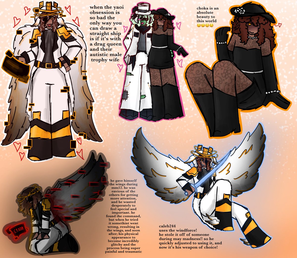Mmelophobic's tweet photo. i really like may madness
heres my design for the trio + caleb stuff cuz i lava caleb
#MayMadness2012 #mm12 #maymadness https://t.co/tdq4emQN2o