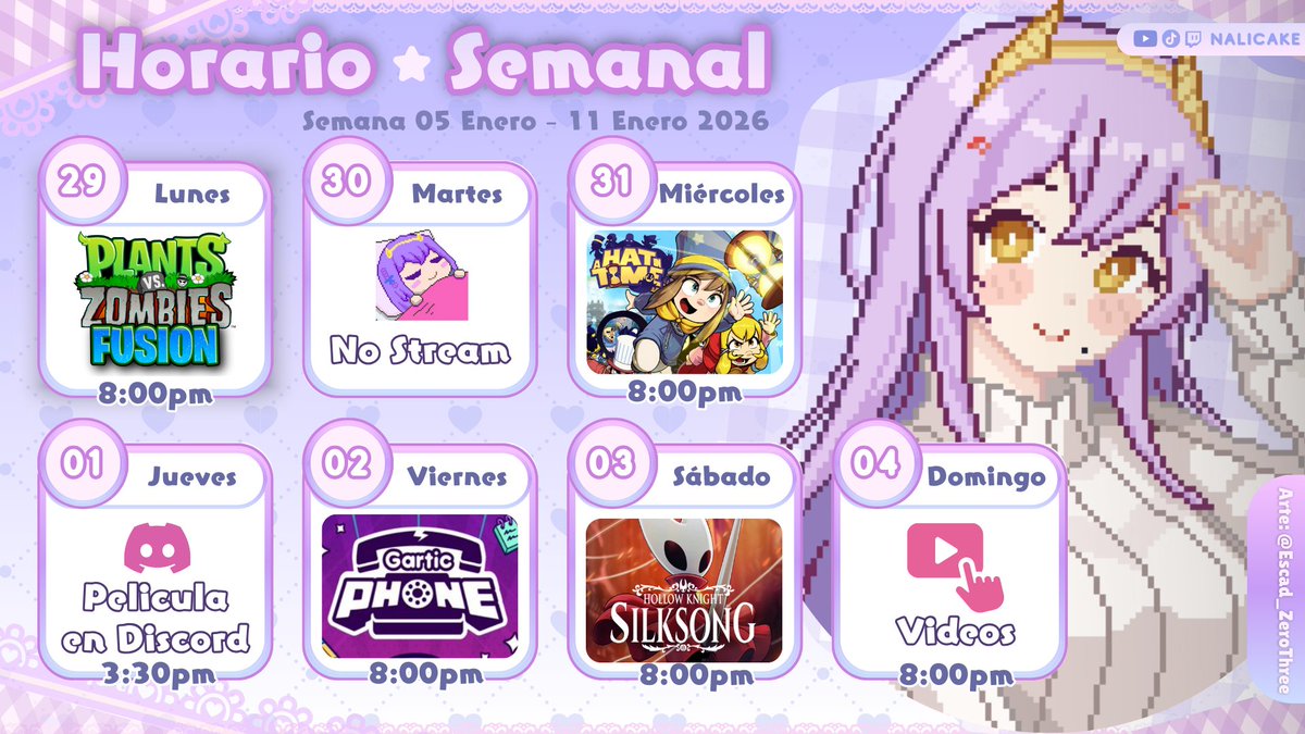 💜Horario semanaal💜
La pelicula de esta semana: El tesoro perdido