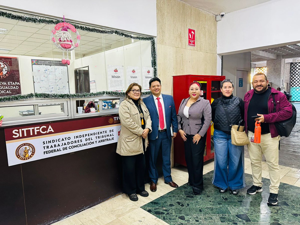 Sostuvimos una reunión de trabajo con el Sindicato Independiente de Trabajadores del Tribunal Federal de Conciliación y Arbitraje (<a href="/SindicatoTfca/">⭐️</a>), fortaleciendo el diálogo y la colaboración institucional. ✅️