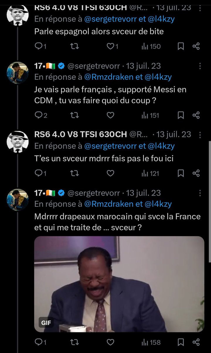 ladistance_'s tweet photo. @ilyescanor69 y’a quoi de raciste quand tu prend le contexte 🤔 https://t.co/SwSpKKUGC0