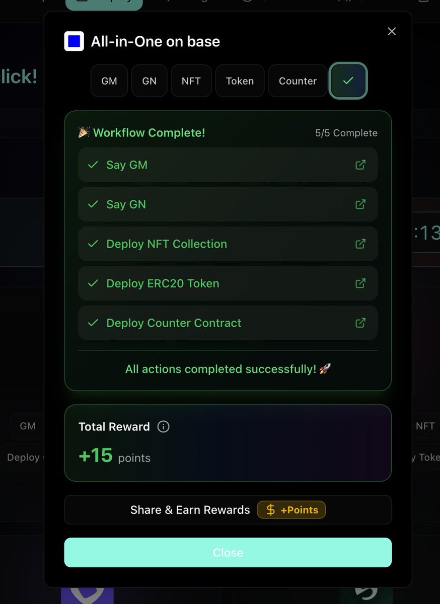 Base — Airdrop 🟦

Here’s the easiest way to get +5 Txs in your wallet on Base!

   ➖go to: watchoor.xyz/deploy?ref=ZGC…
   ➖click on « All » 
   ➖it’ll deploy 5 differents contracts on Base 

It’s not time to give up your activity on Base, airdrop might happen in 2026 🪂