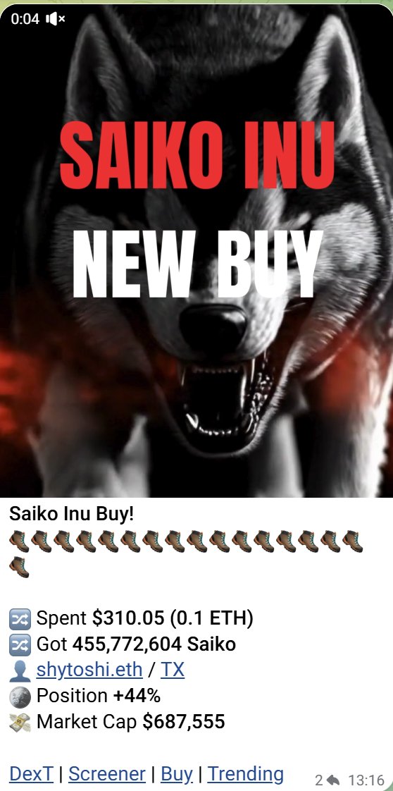 MalfiusCrypto1's tweet image. While KOLs are circle jerking on their next rug, @ShytoshiKusama is silently stacking $SAIKO. Is it because the dev has a 280M under is belt and they have history? Who knows, but if you read this, you got the biggest alpha of 2026. Remember $SAIKO