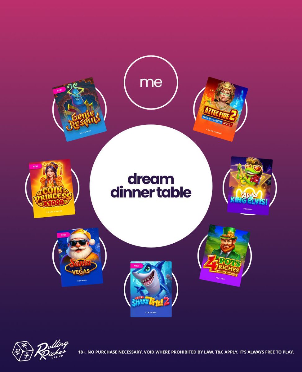The ultimate question: Which game makes it to your dream dinner table? 🤔🍽️