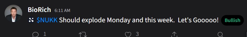 BAMBossie81's tweet photo. $ALT 
I see this dumbass #Biorich on hype-tickers only, but late to the game - always 
$OTTP $VNDA $SLS 
Careful with #stocktwits ,  they have a pay-to-play business model $TNXP $MYNZ $NWBO - fool as many as possible retail investors. Some will win, most will lose https://t.co/pI98b1PjhS