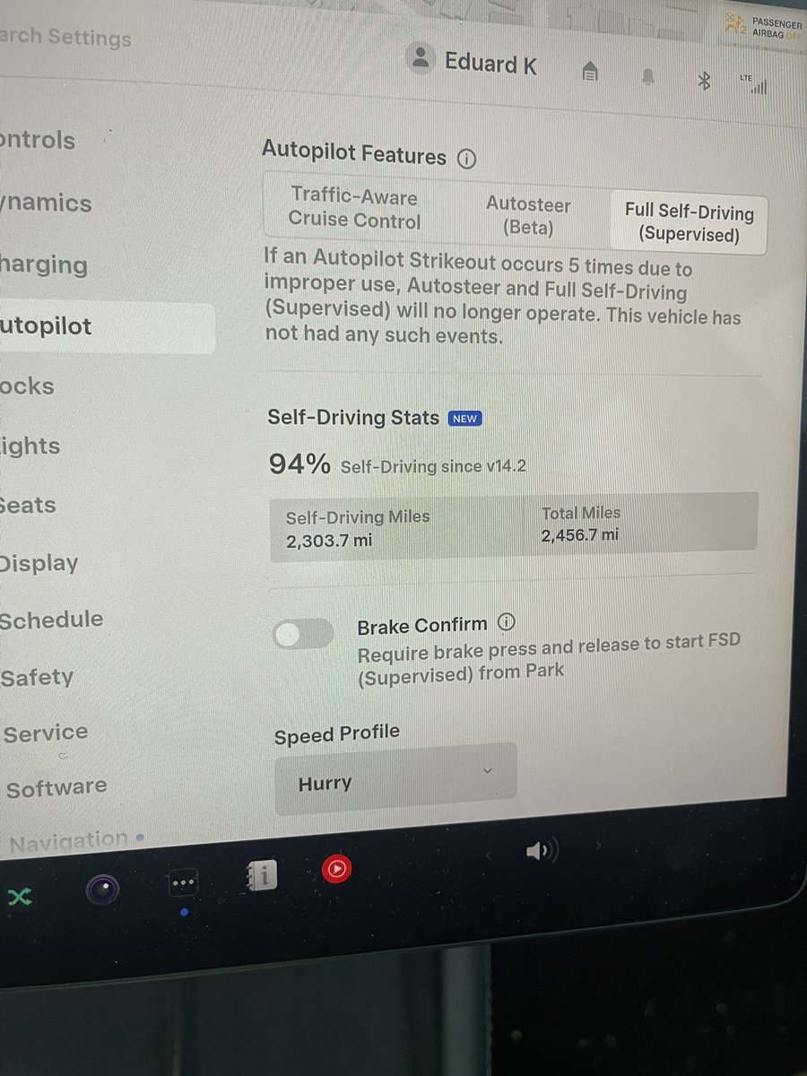 This isn’t a demo or a stunt.
This is just my normal, everyday driving.

I didn’t try to “maximize” FSD usage — this is simply how I drive in real life.

Turns out that’s ~94% on FSD.

<a href="/Tesla/">Tesla</a>
