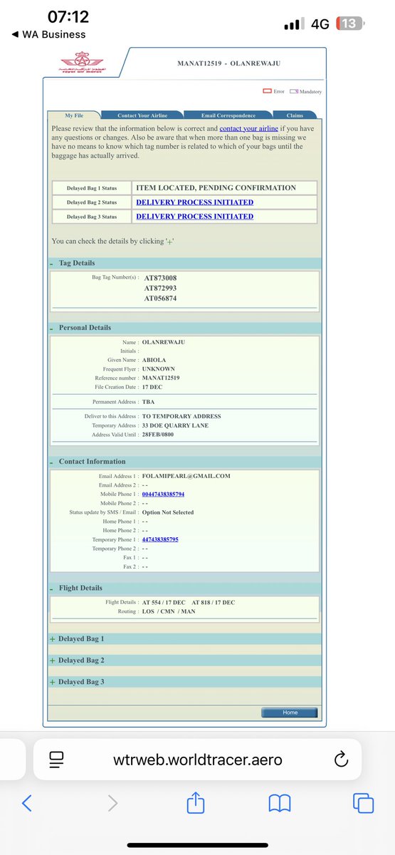 Afolake001's tweet photo. The most shameless airline and fraudulent airline is @royalairmaroc this airline is very stupid they distroyed people luggage and customer service is poor imagine get a flight at your own risk @Zoubida Smahi  @Nabil EL HARIRI @Sanaa Tazi shame on your company Department https://t.co/anOxnWJh0w