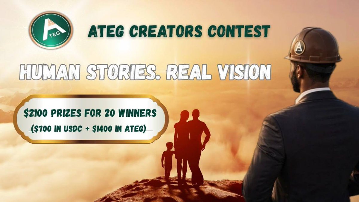 $2100 CREATORS CONTEST

🎯 Campaign Goal

To help people understand what ATEG_Capital is building through real human stories, while expanding reach, engagement, and community belief across all major platforms. 

📣 Core Campaign Idea 

Participants create short or long videos or