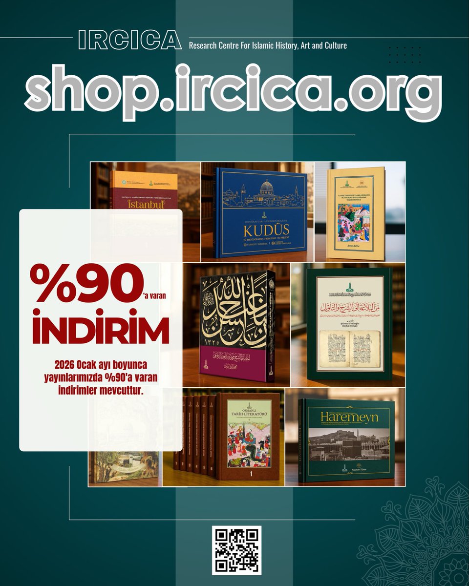 mhmetmazak's tweet photo. 📍Ocak 2026 boyunca %90’a varan indirim var #IRCICA https://t.co/dUvuRS5gJ1