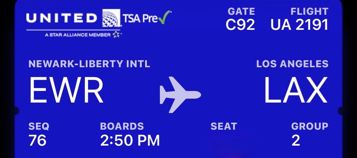 SteveNYC2LA's tweet photo. @united Outbound https://t.co/lmHwphYzB2