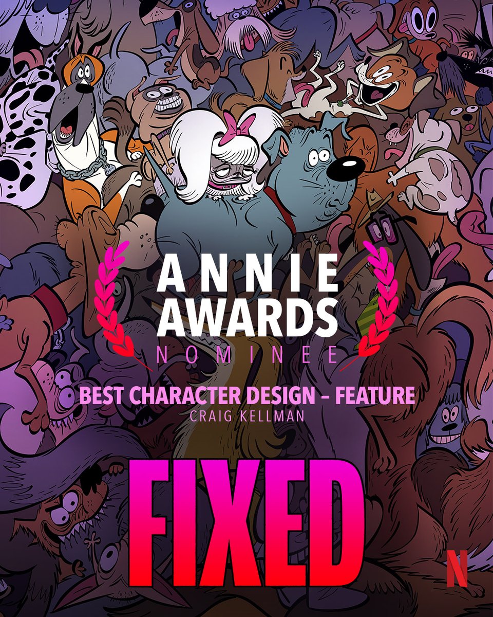 SonyAnimation's tweet image. Best in Show! Congratulations to Character Designer Craig Kellman on receiving an Annie Award nomination for Fixed.