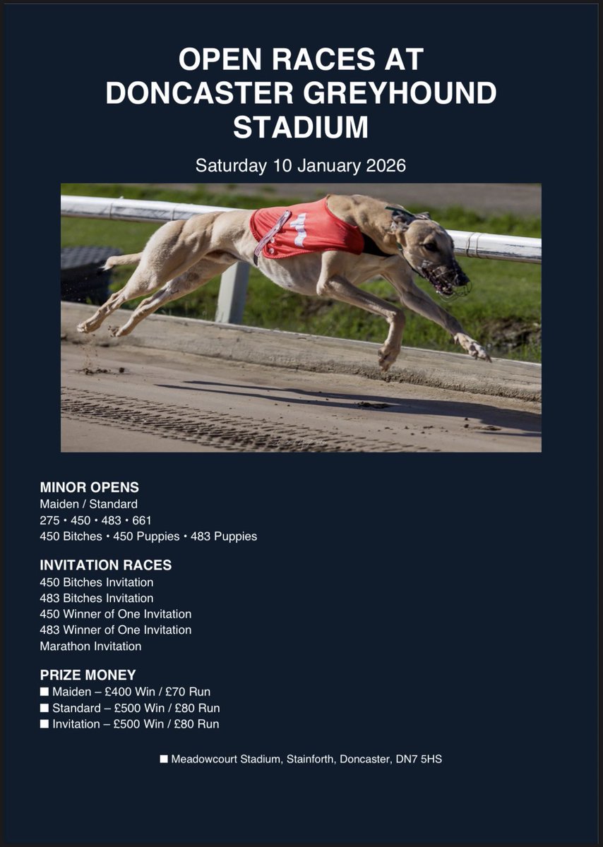 Doncaster Greyhounds tweet media