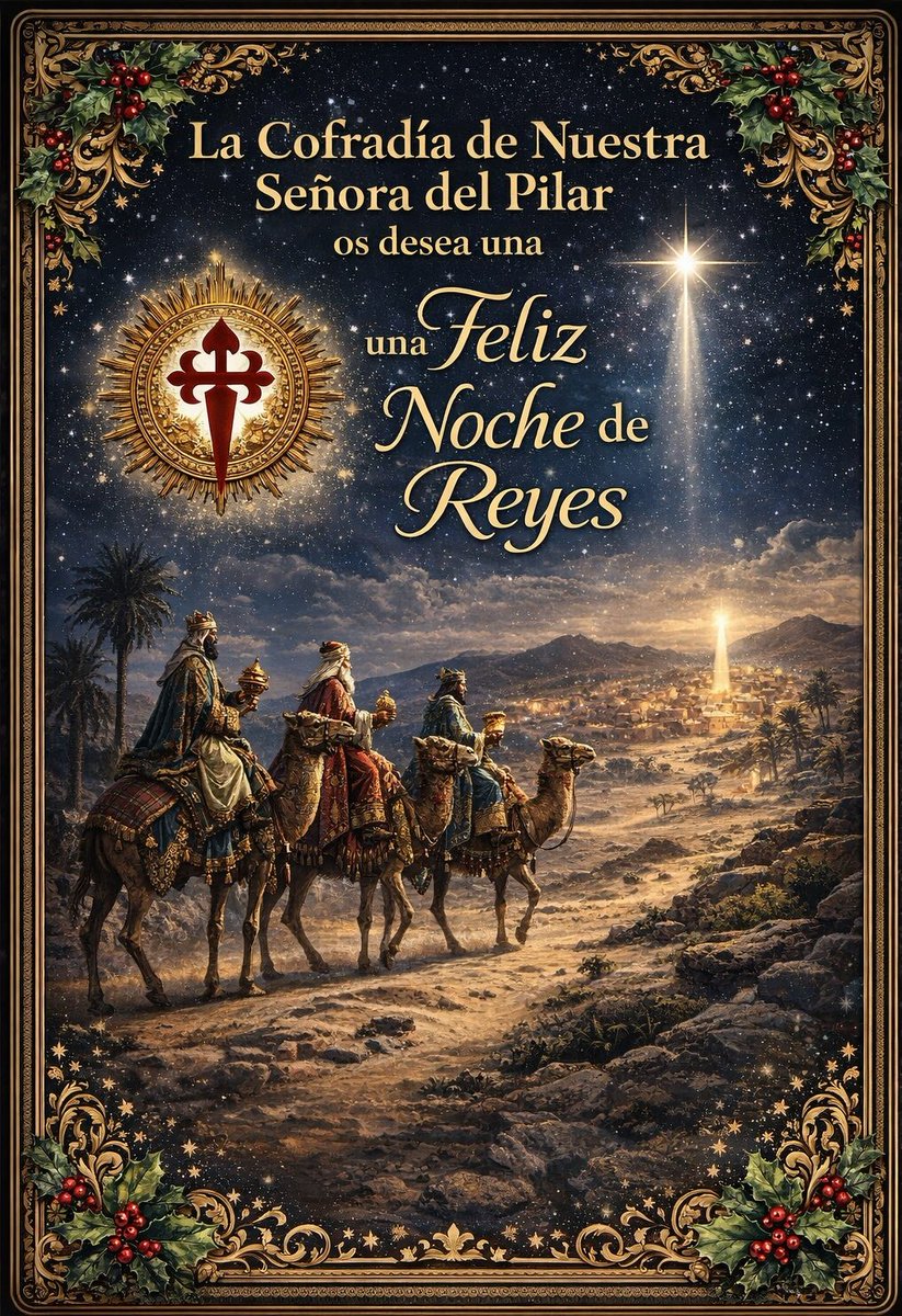 Feliz noche de Reyes una Noche de Reyes llena de alegría y felicidad.

#Pilar25