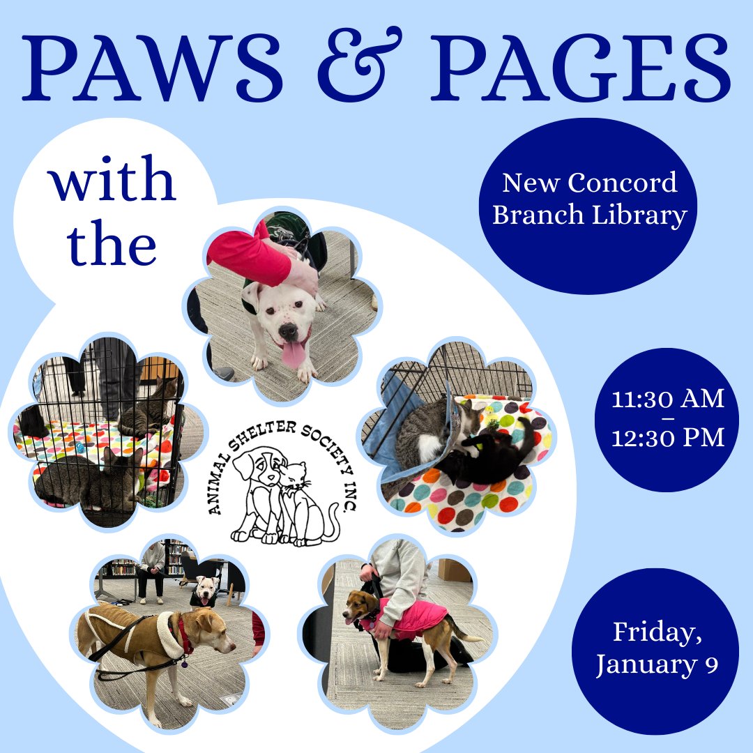 📖🐱❤️Spend a cozy hour reading with furry friends from the Animal Shelter Society. Enjoy hot coffee or cocoa as you relax with a good book.🍵🐶❤️