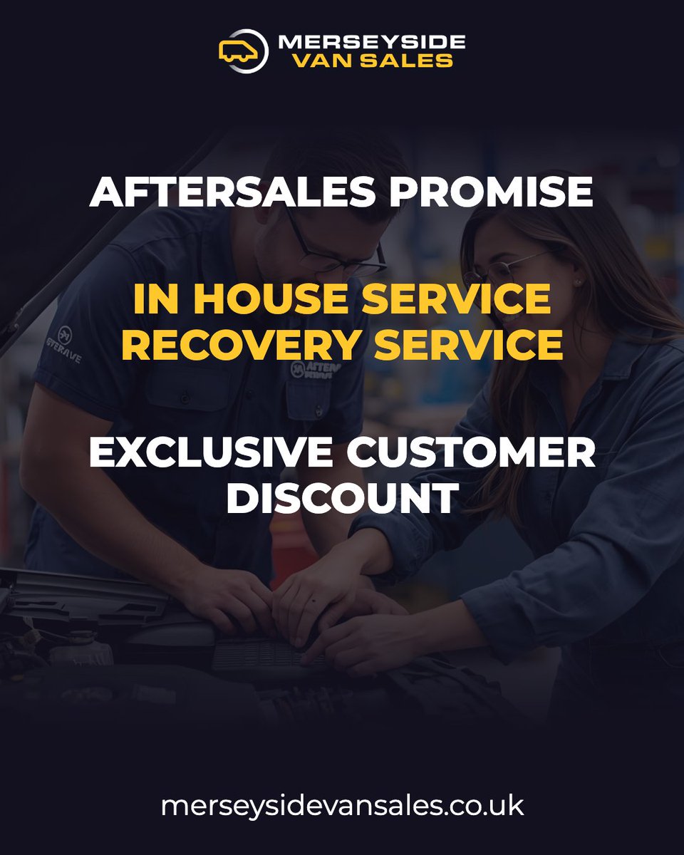 merseyside_vans's tweet image. 🔧 We don’t stop at the sale.
✔ In-house servicing
✔ Recovery service available
✔ Exclusive discounts for MVS customers
Because buying your van is just the start of our support.

#Aftersales #VanRepairs #VanService #VanDealer #MerseysideVans #LiverpoolBusiness #CustomerCare