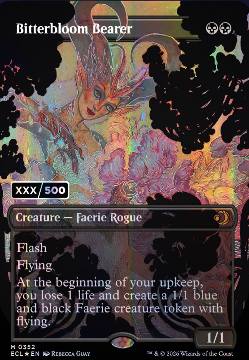 jfwong's tweet image. Welp, #MTGLorwyn looks to be an absolute banger of a set alreadybwith these incredible art treatments. I cannot wait to crack some packs.