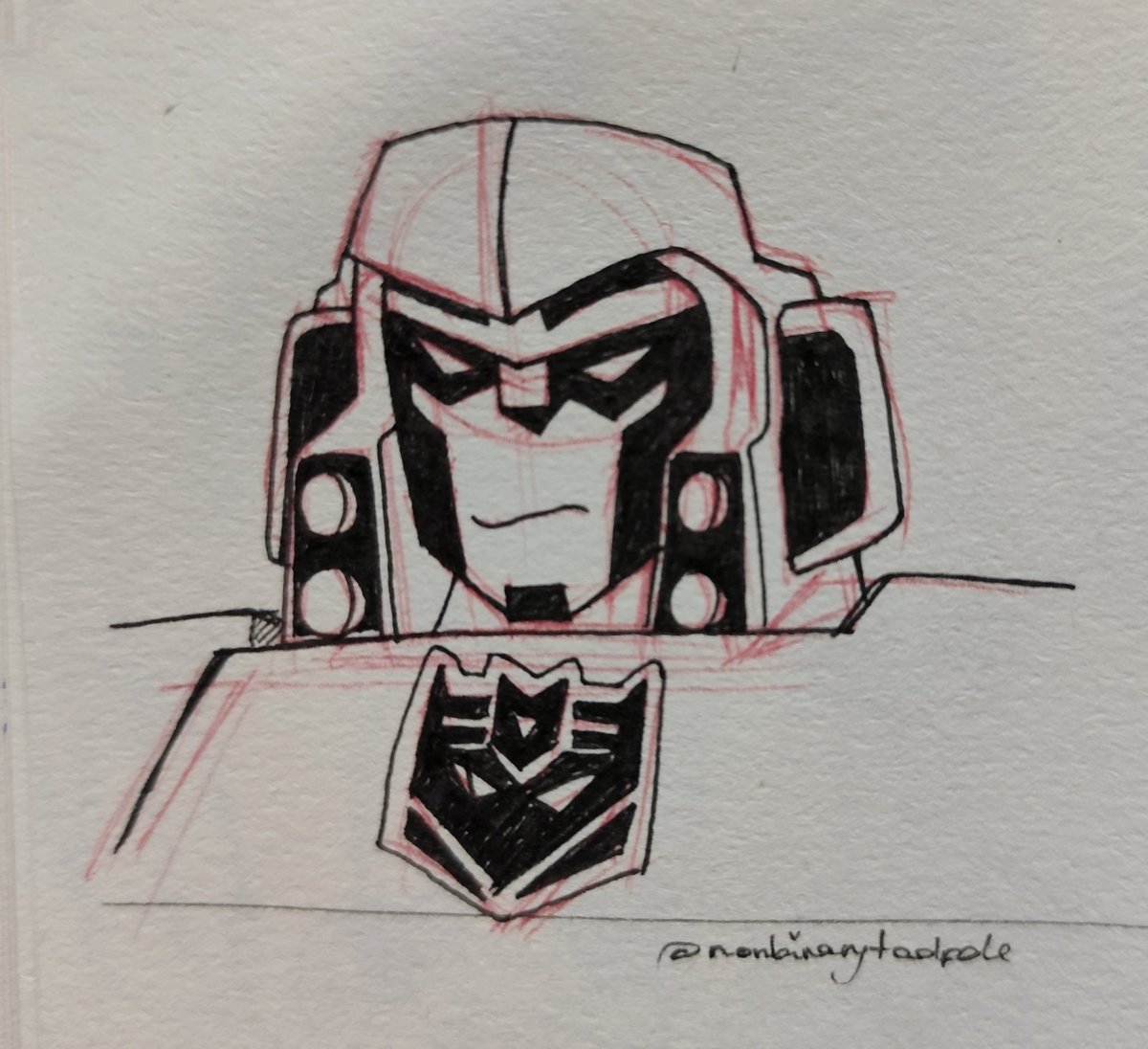 artsytadpole's tweet photo. first time drawing megatron #tfa #maccadams https://t.co/F1biNgpHzd