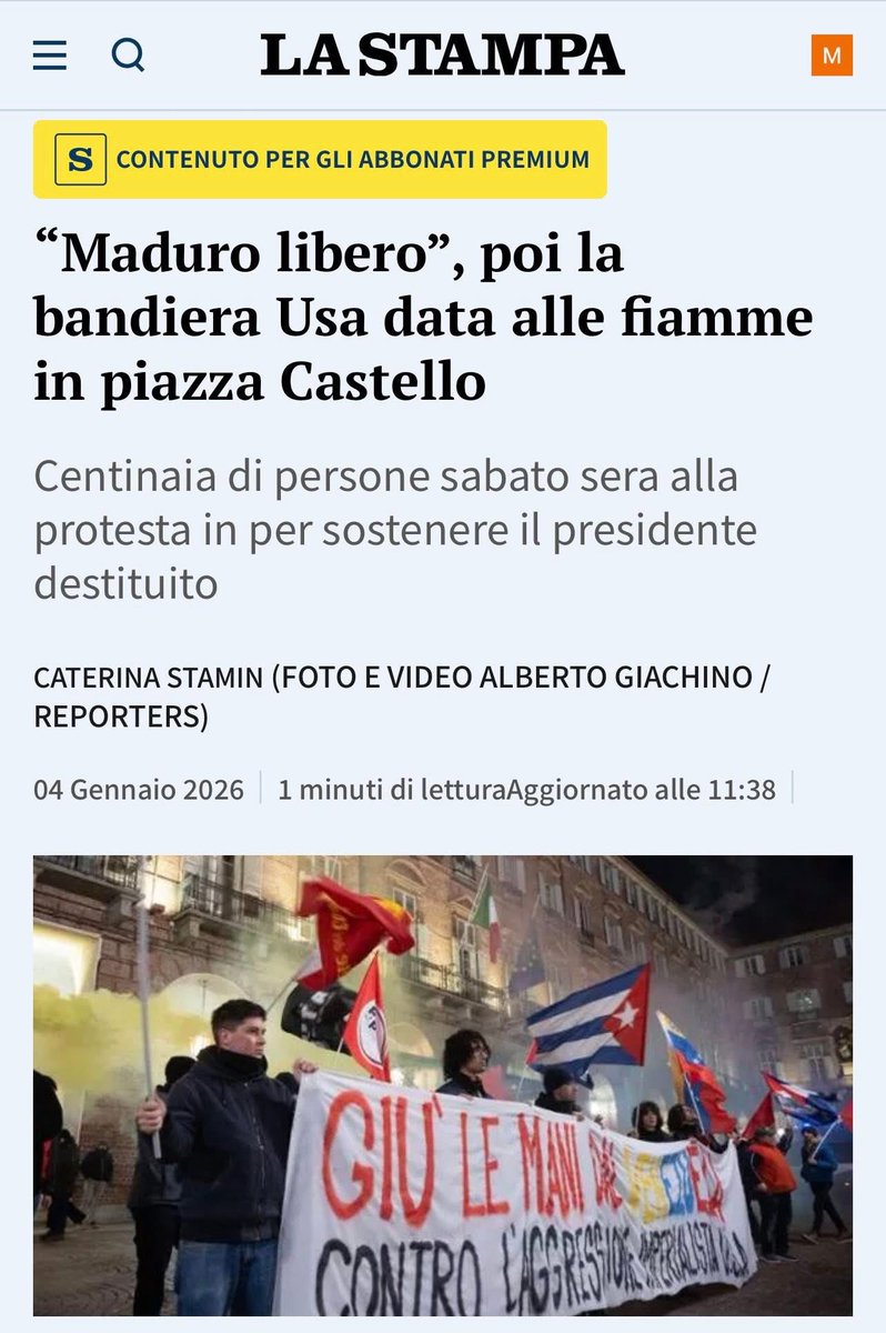 I silenzi e le omissioni delle piazze talvolta dicono più degli slogan. A Napoli come a Torino e in altre città italiane spuntano bandiere e striscioni con frasi quali “Giù le mani dal Venezuela” e improperi di vario genere contro “l’imperialismo occidentale”, come era forse