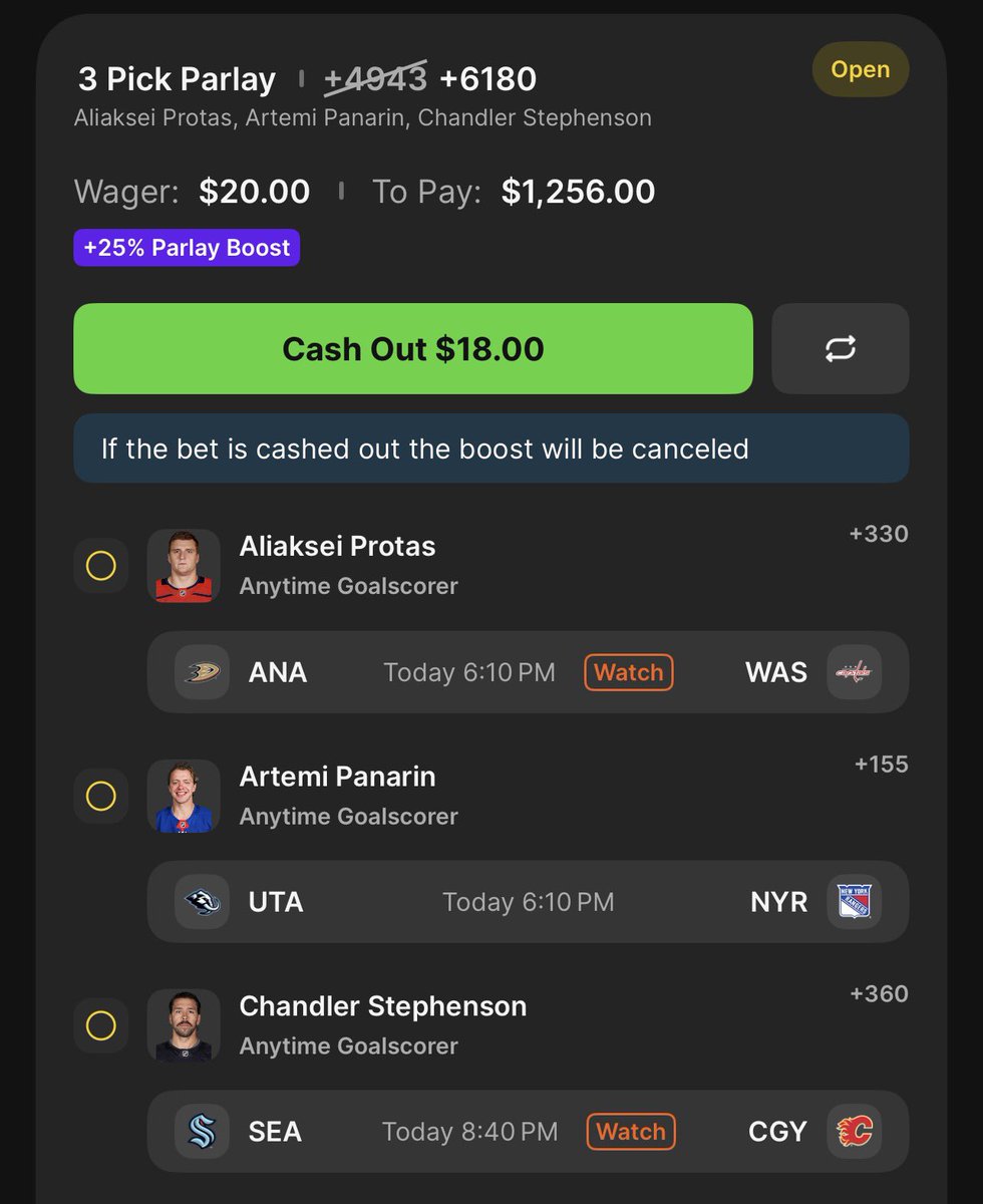 SuaveTheBishop's tweet photo. Straights trap the queen.
Parlays deliver checkmate. ♟️
#CheckmateTheBooks
#AliakseiProtas
#ArtemiPanarin
#ChandlerStephenson #AnytimeGoal
#GoalScorer
#PlayerProps
#StraightBets
#PlusMoney
#SharpMoney
#SportsBettingX
#GamblingX https://t.co/cgnJBvnu3F