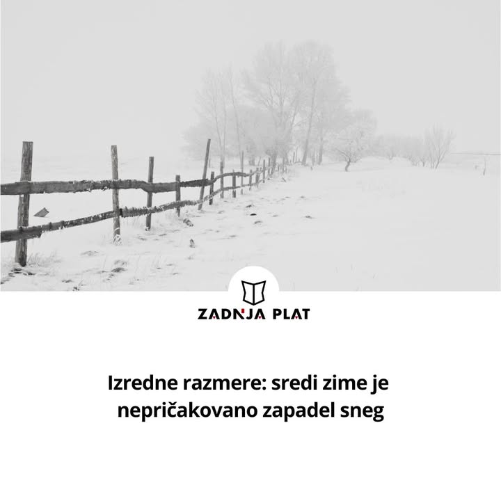 zadnjaplat's tweet photo. "Kdo bi si mislil?" #sneg #zima #ceste #nesreče #DARS #presenečenje #surprise https://t.co/3ukQBoaMFY