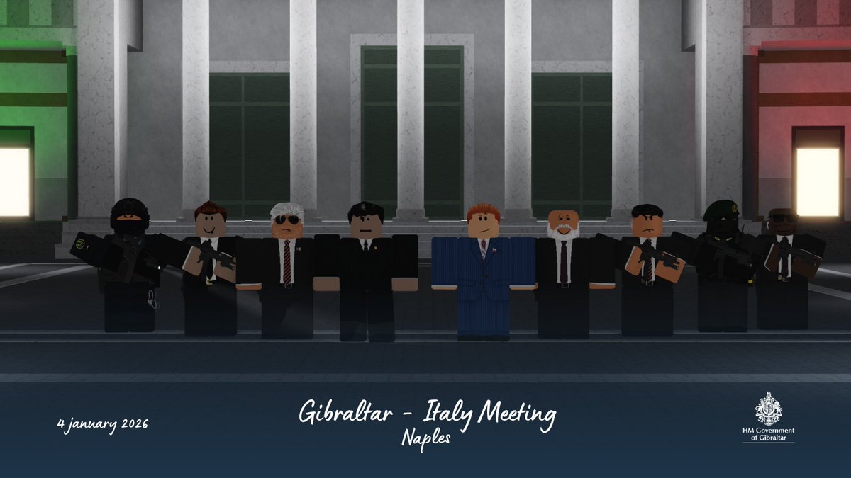 🇬🇮🇮🇹 The Deputy Chief Minister, in his capacity as Foreign Minister, met a representative from Italy in Naples on Sunday. A plethora of topics were discussed, such as treaties and activity.