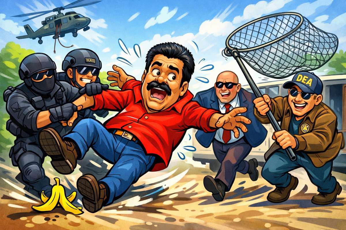 idiocracycoin's tweet image. Credit where it’s due: the US military can execute a clean operation like absolute pros. 🇺🇸

Shame the admin immediately followed it up with a full clown car press tour. 🤡
#hegseth #pegseth #madurocaptured #Venezuela #idiocracy