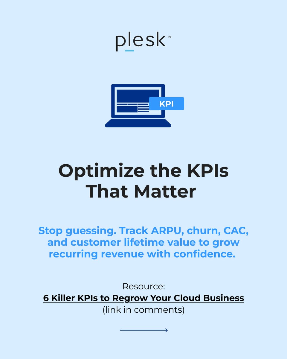 Plesk's tweet image. Swipe through our New Year’s resolution carousel to see how Plesk boosts revenue with smarter KPIs, marketing, upselling &amp;amp; more.  

Explore detailed resources for each topic (b.link/3bec1acz) and start taking action today!