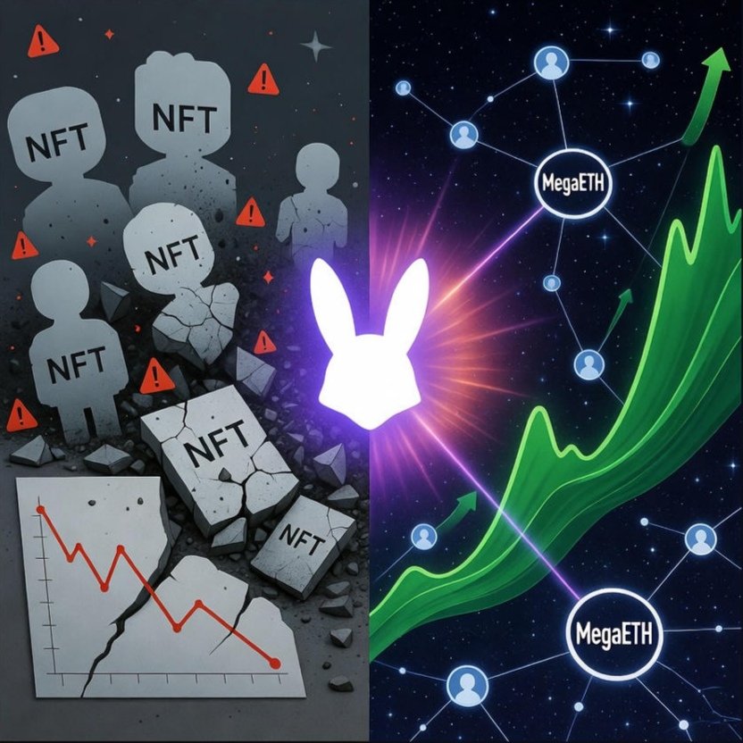 PredictiveBunny's tweet photo. 99% of NFTs lose utility within 6 months. 

Prediction games fail due to sniping, latency, and broken incentives.

We're fixing this. On MegaETH. With real-time execution. https://t.co/nM2g2eBiKU