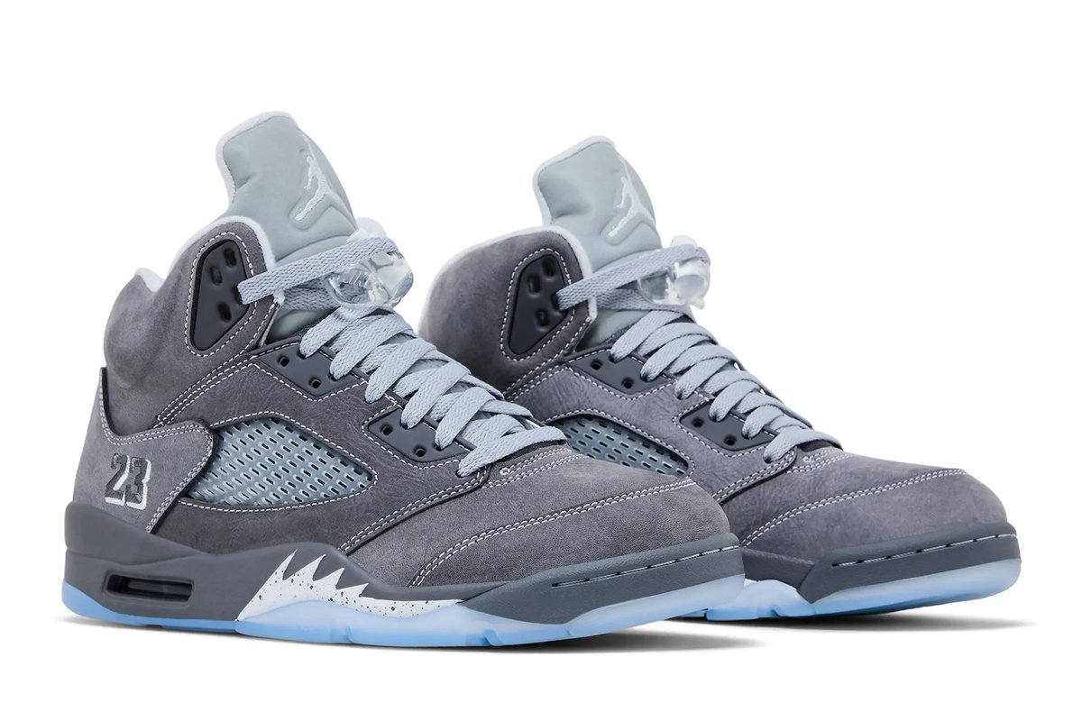 nicekicks's tweet image. Air Jordan 5 “Wolf Grey” is now expected to release on February 28, 2026 per @zSneakerHeadz 🐺