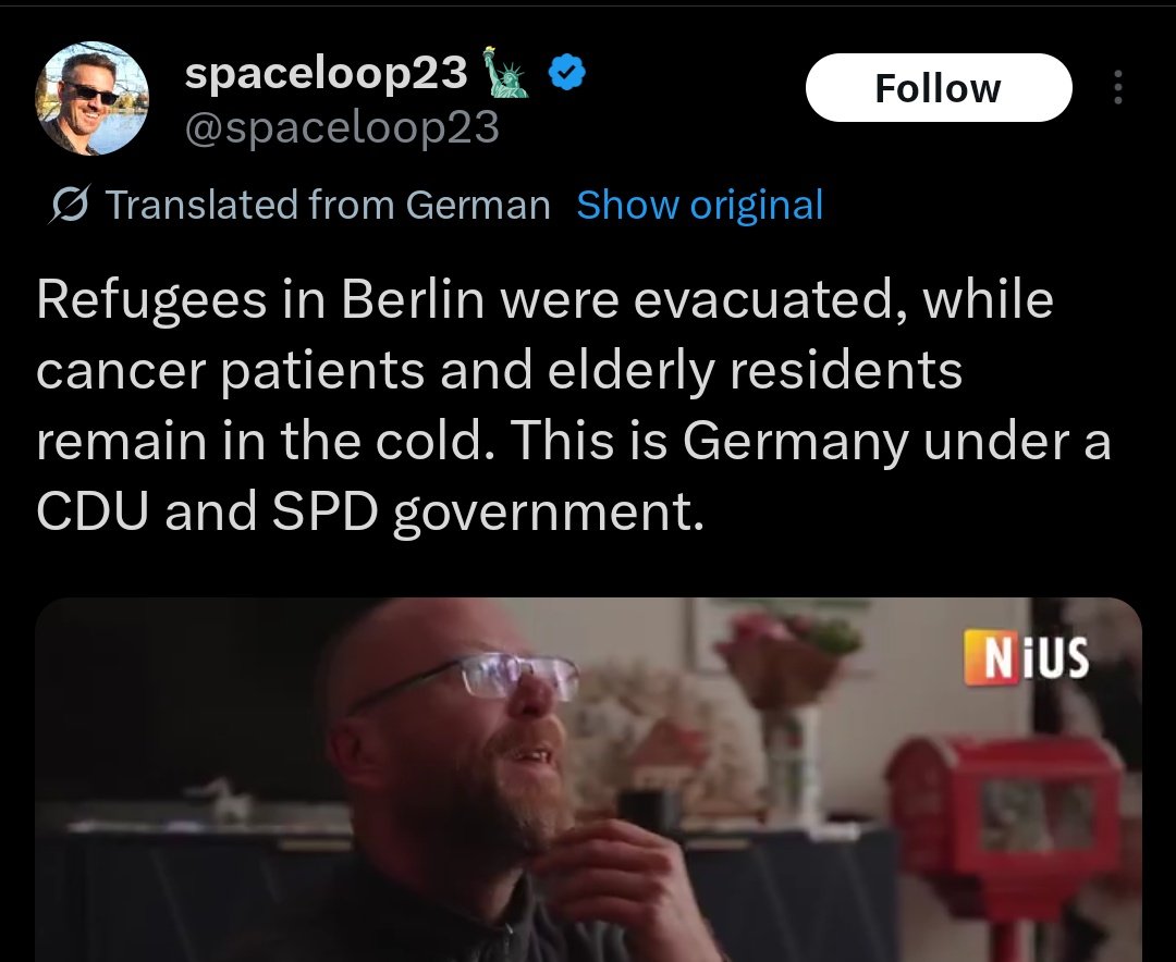 Unbelievable.  After power outages due to leftist terrorism in Berlin, the government evacuated refugees and left the elderly in the cold.