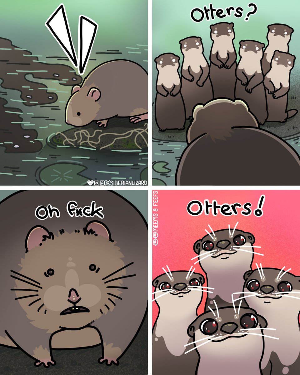 siberianlizard's tweet image. So I made a DND category comic about mustelids and put otters as Neutral Good. Shortly after I posted it people started telling me that otters should be in evil category. So I researched them... Some otter crimes include:
&amp;gt;They commonly drown prey rather than killing instantly.…