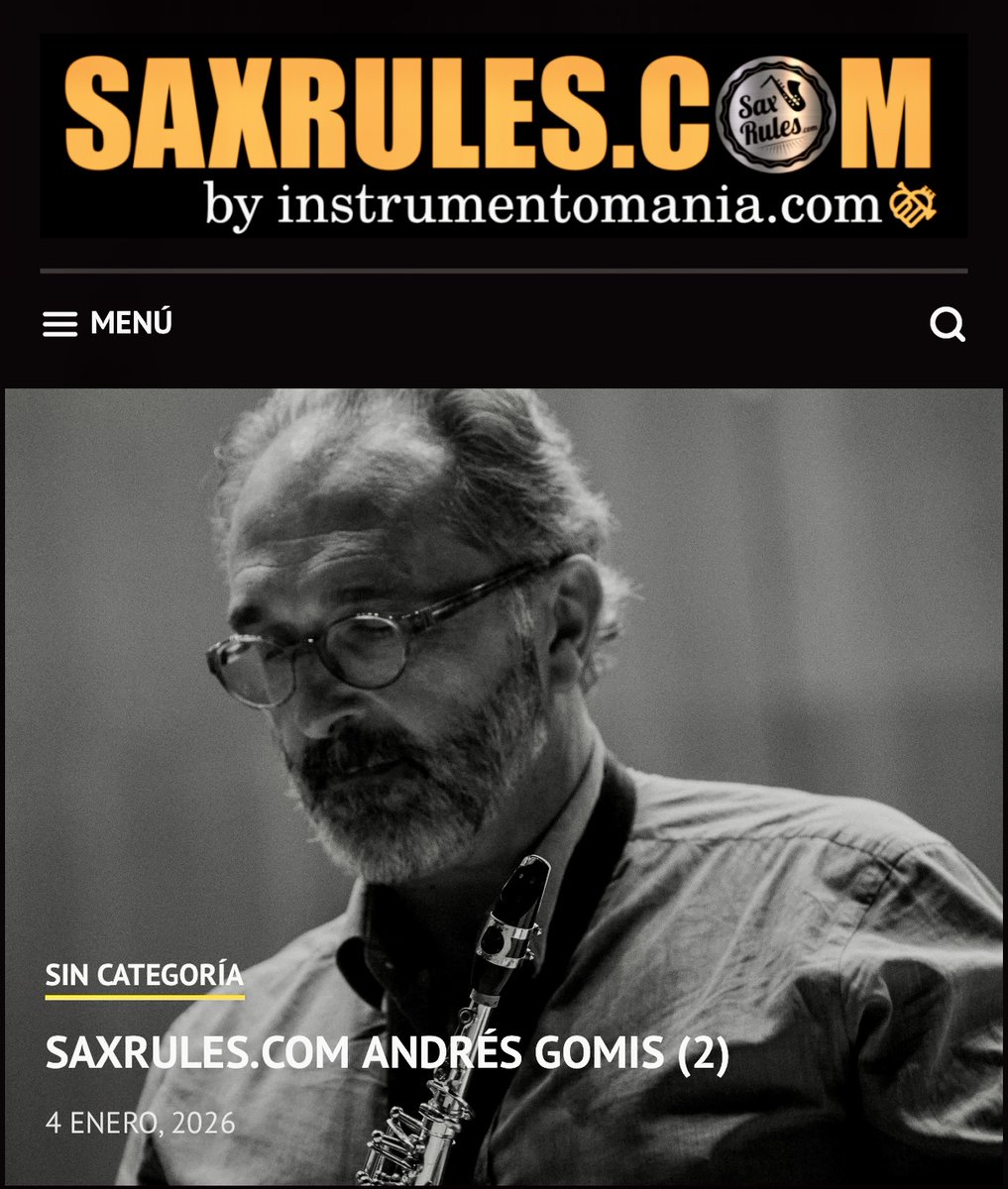 No dejéis de leer la estupenda entrevista realizada a nuestro sigmático #AndrésGomis por SaxRules.com
Lee la entrevista completa aquí:
acortar.link/plUwAu