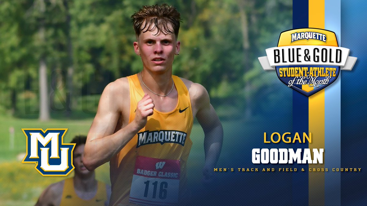 muathletics's tweet image. Congratulations to Logan Goodman of @MUTFXC, January's Blue &amp;amp; Gold Student-Athlete of the Month!

📰bit.ly/3LvVXw8

#WeAreMarquette | #MarquetteTFXC
