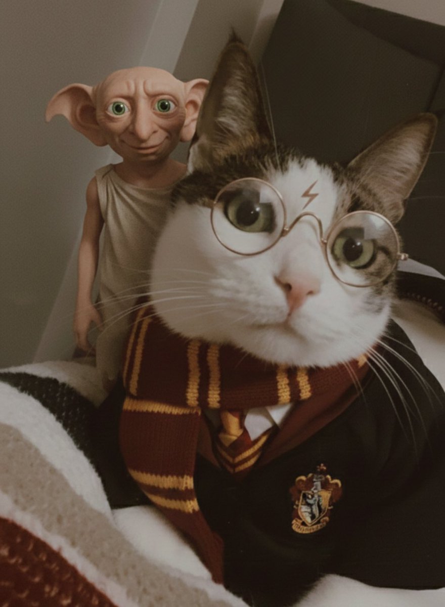 Dobby and Ms. Maya 
#HarryPotter