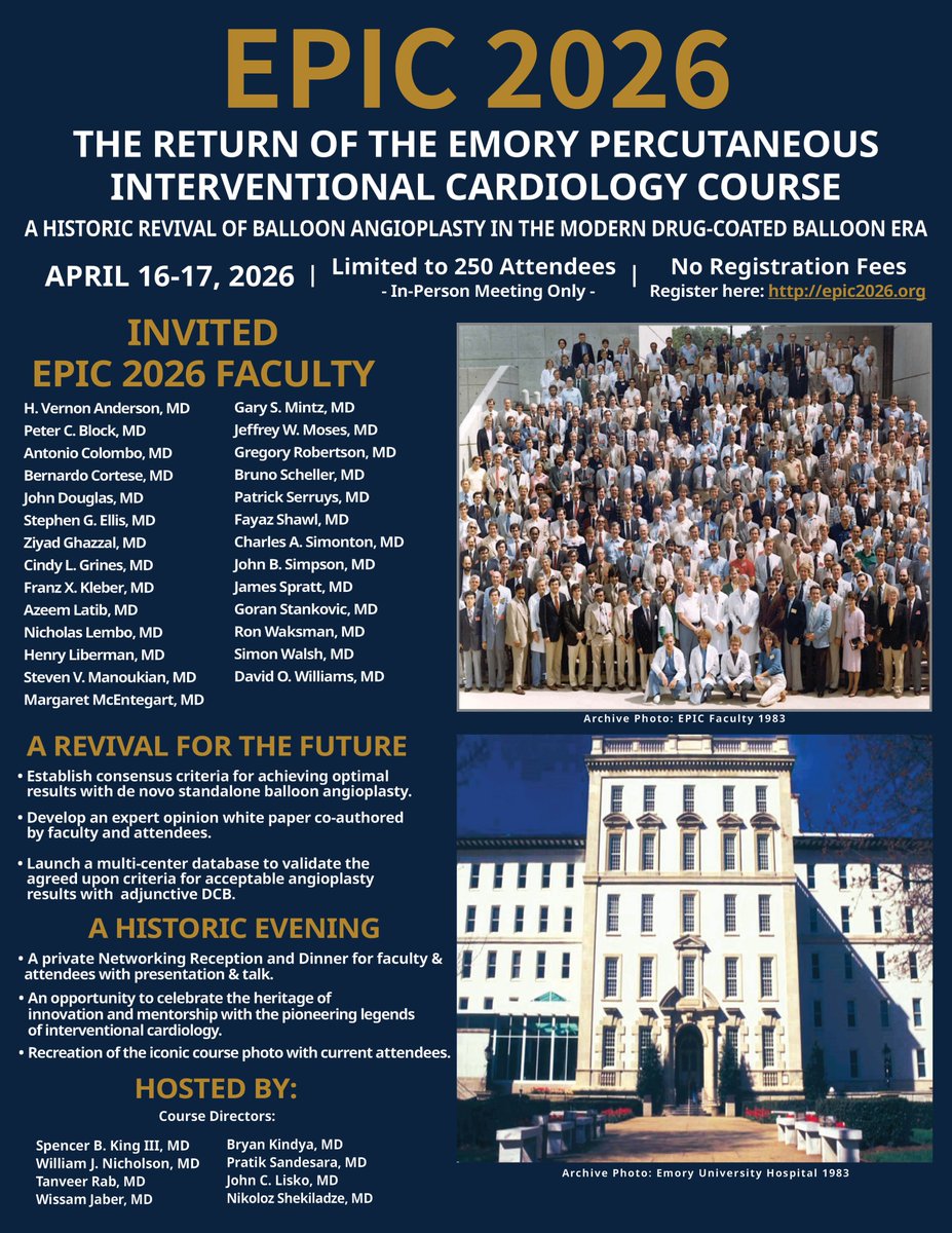 EPIC - Emory Percutaneous Intervention Course tweet media