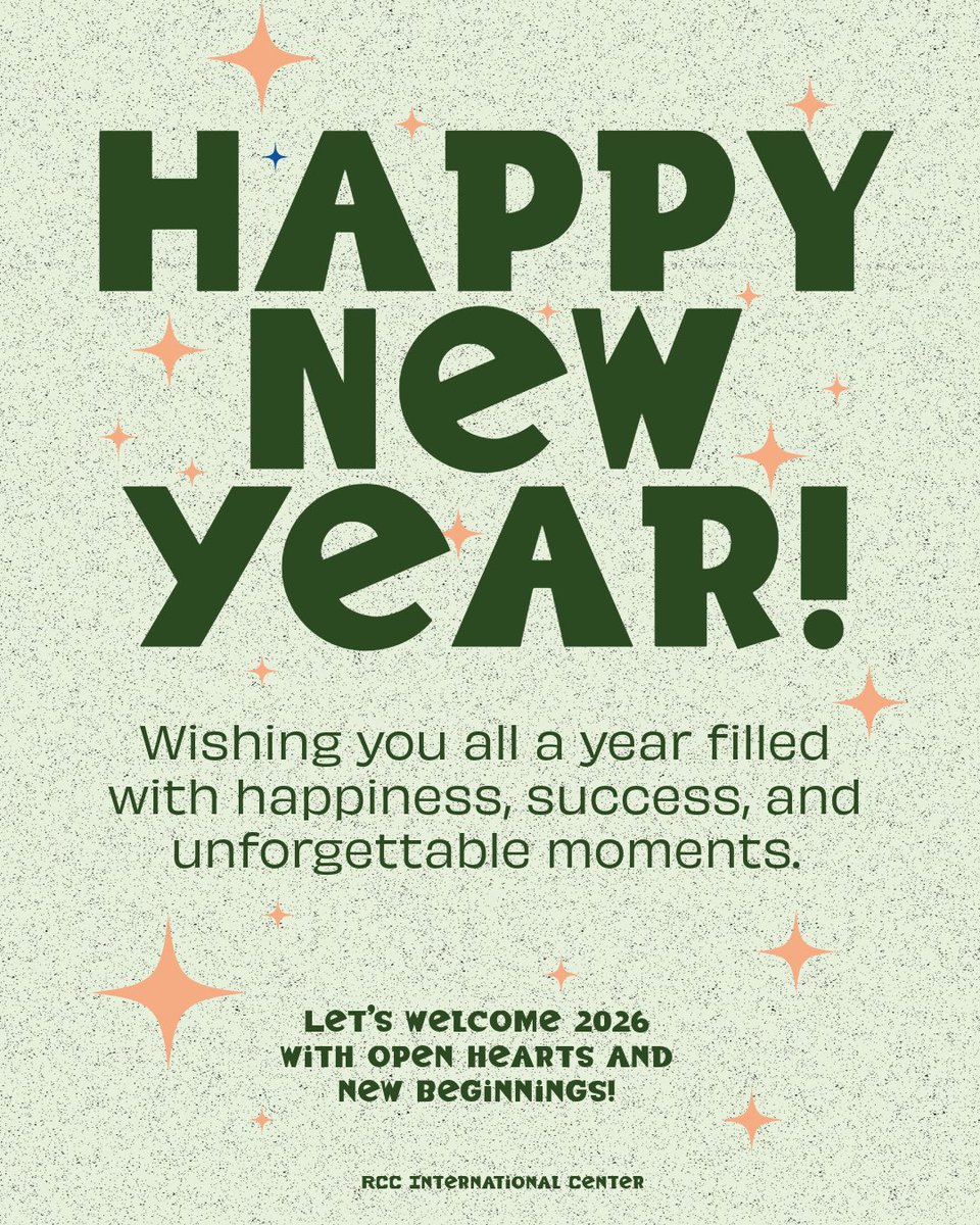 🎉 Happy New Year, Tigers!
As we step into 2026, we’re filled with gratitude for our incredible students, staff, and community who make RCC a place of connection, learning, and growth. 🌎✨
#RCCInternationalCenter #RiversideCityCollege #NewYear2026