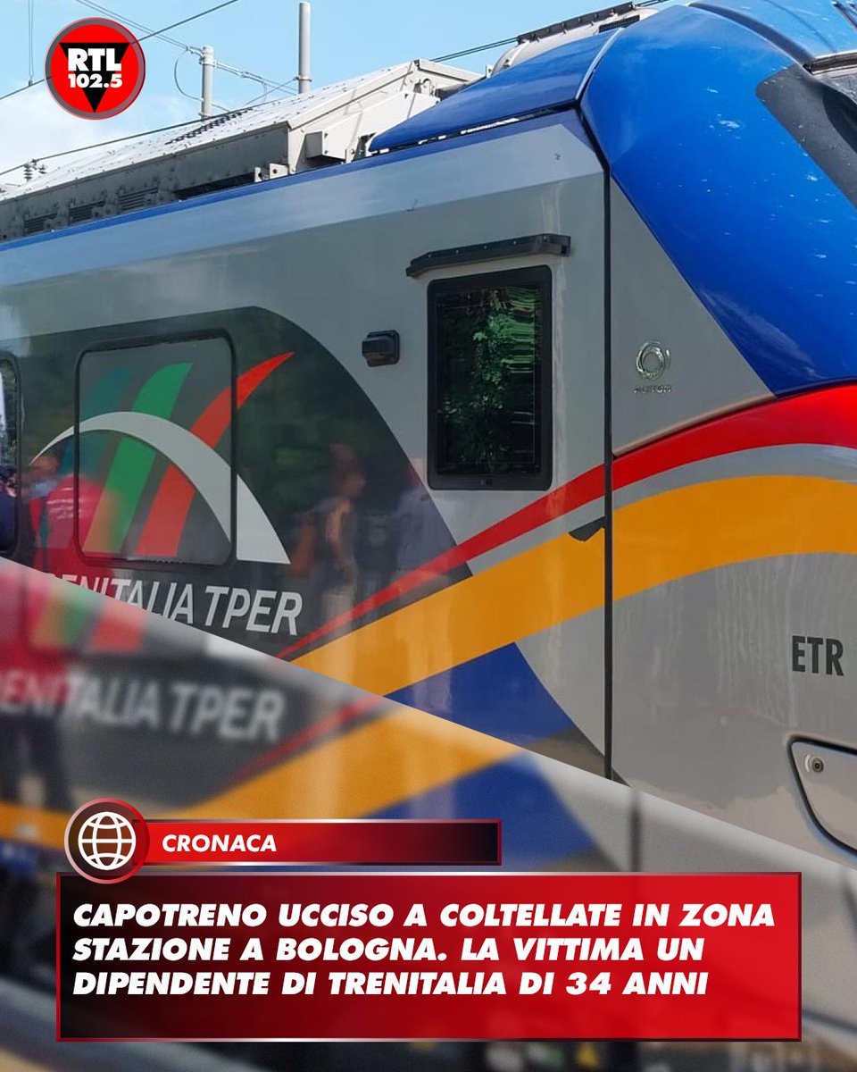 🔴 Un capotreno di Trenitalia di 34 anni è stato trovato morto, presumibilmente ucciso a coltellate, nei pressi del parcheggio del piazzale Ovest della stazione di Bologna. Sul posto, la polizia ferroviaria e la squadra mobile, con il medico legale, coordinati dal pm Michele