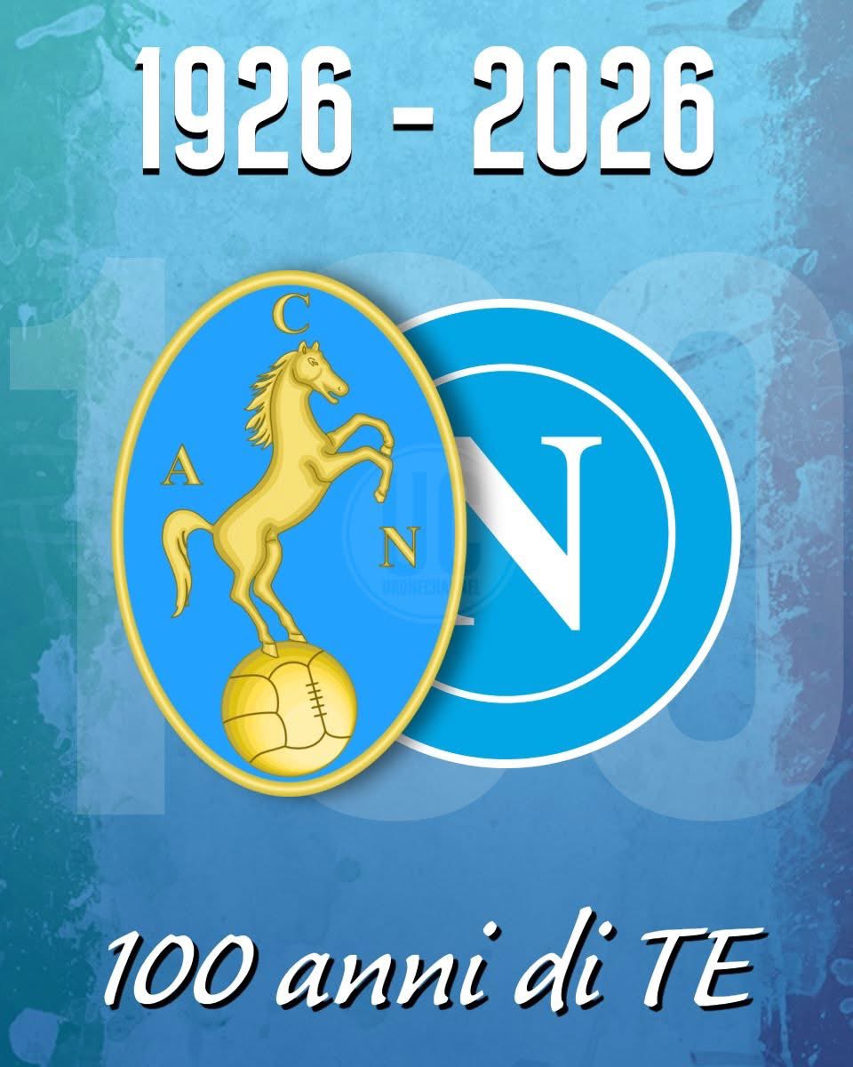 SSCNapoliBelgio's tweet photo. 1926 - 2026 💙

 #ProudToNeNapoli https://t.co/2uwgI3Kwyo