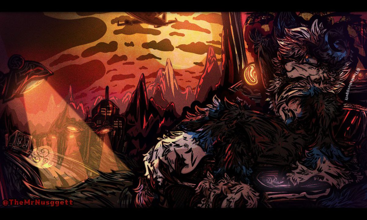 Ksbcksjcksjd such a handsome art by: themrnugget on fb 🥺

#furryartwork #furry #furryfandom  #furrycommunity #fursona #furryartists #furryart