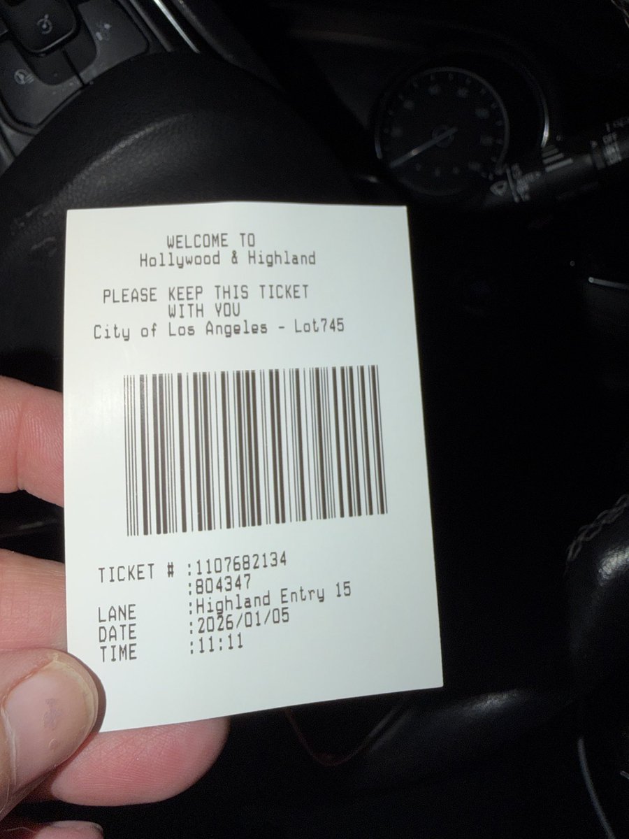 it was 11:11 on Hollywood and Highland!!! What’s your dream???