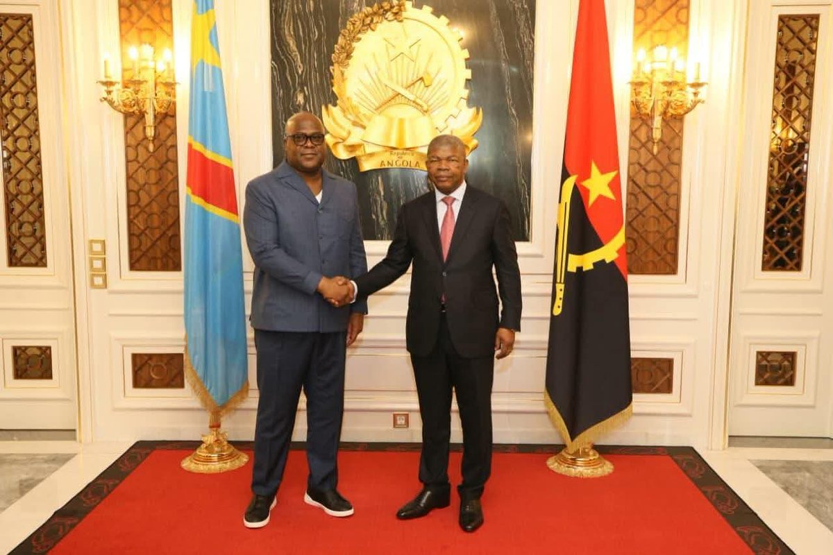 Ce mardi 5 janvier 2026,  Le Président ,<a href="/fatshi13_/">Félix A. Tshisekedi</a>  a rencontré , à Luanda , son homologue angolais et président en exercice de l’Union Africaine ,João Lourenço , sur invitation de ce dernier.Leur échange a tourné autour de la situation sécuritaire à l’Est de la RDC.<a href="/TinaSalama2/">Tina Salama</a>